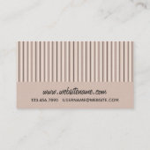 Dress Form Mode Designer Business Card Template Visitekaartje (Achterkant)