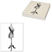 Dress Form  Rubber Art Stamp Rubberstempel (Gestempeld)