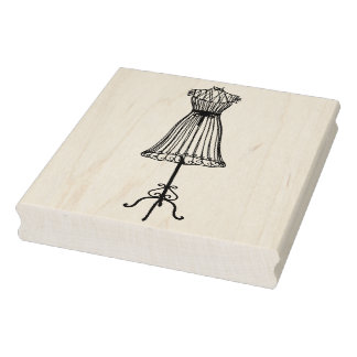Dress Form  Rubber Art Stamp Rubberstempel