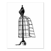 Dress Form Side Uitzicht  Rubber Art Stempel (Afrduk)