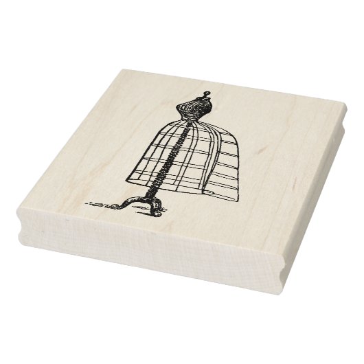 Dress Form Side Uitzicht  Rubber Art Stempel (Stempel)