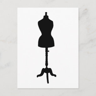 Dress Form Silhouette II Briefkaart