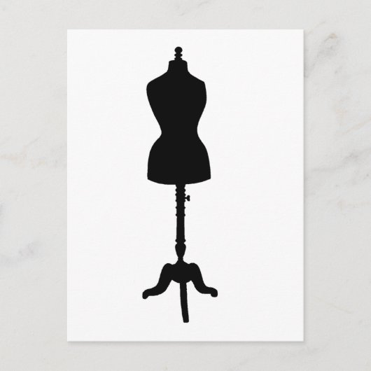 Dress Form Silhouette II Briefkaart (Voorkant)