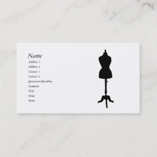 Dress Form Silhouette II Visitekaartje