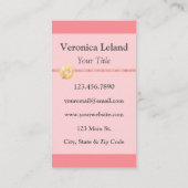 Dress-formulier voor Seamstress Dressmaker Designe Visitekaartje (Achterkant)