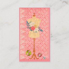 Dress-formulier voor Seamstress Dressmaker Designe Visitekaartje