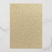 Dress Gold Green Masquerade Party Quinceanera Folie Uitnodiging (Achterkant)