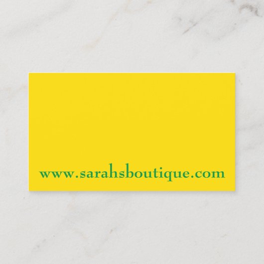 Dress Hanger Wardrobe Clothing Shopping Boutique Visitekaartje (Achterkant)