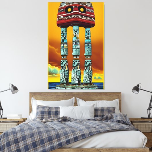 Dress It Up beroemd gemaakt door Ken Gage Surreal  Canvas Afdruk (Insitu (Slaapkamer))