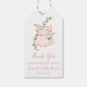 Dress, Layette, Baby shower Gift Labels voor baby  Cadeaulabel