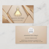 Dress Logo Mode Boutique Online Shop Framed Visitekaartje (Voorkant / Achterkant)