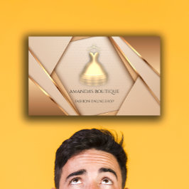 Dress Logo Mode Boutique Online Shop Geomety Visitekaartje