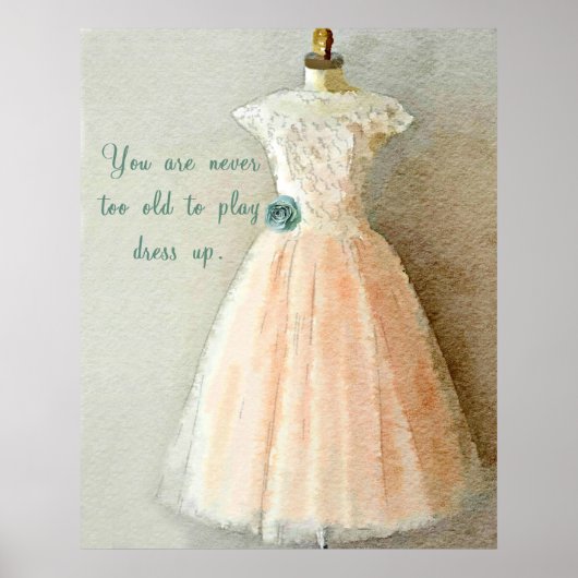 Dress omhoog afspelen poster (Voorkant)