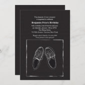 Dress Shoes Mannen Uitnodiging (Voorkant / Achterkant)