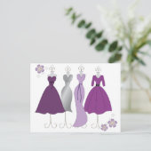 Dress Shop-Daisy Theme Briefkaart (Staand voorkant)