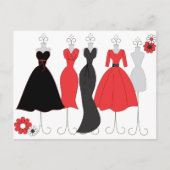 Dress Shop-Daisy Theme Briefkaart (Voorkant)