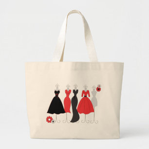 Dress Shop-Daisy Theme Grote Tote Bag