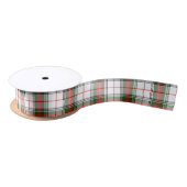 Dress Stewart White Red Green Tartan Plaid Satijnen Lint (Spoel)