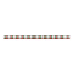Dress Stewart White Red Green Tartan Plaid Satijnen Lint