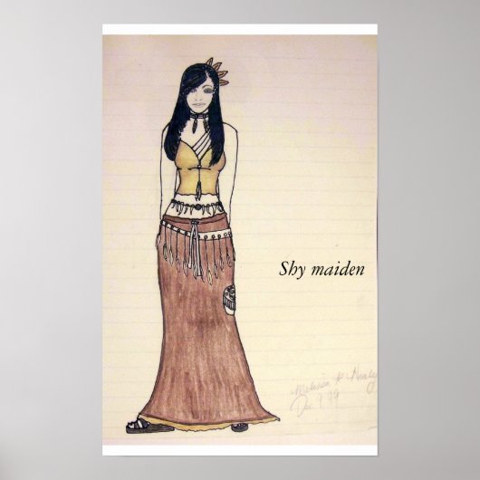 Dress the part, Shy maiden Poster (Voorkant)