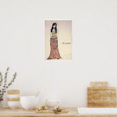 Dress the part, Shy maiden Poster (Keuken)