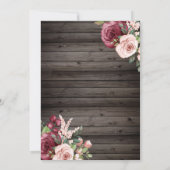 Dress,Tiara,Lichten Rozen,Wood Quinceañera Kaart (Achterkant)