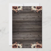 Dress,Tiara,Lichtrozen Rood Rood Quinceañera Kaart (Achterkant)