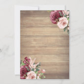 Dress, Tiara, String Lights Floral Wood Quinceañer Kaart (Achterkant)