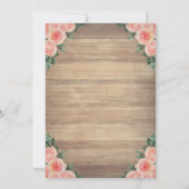 Dress, Tiara, String Lights Rozen Quinceañera Kaart (Achterkant)