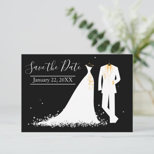 Dress & Tux - 3x5 Opslaan datum Kaart (Staand voorkant)