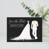 Dress & Tux - 3x5 Sla datum op met foto Kaart (Staand voorkant)