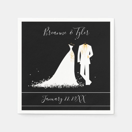 Dress & Tux - Cocktail Napkin Servet (Voorkant)