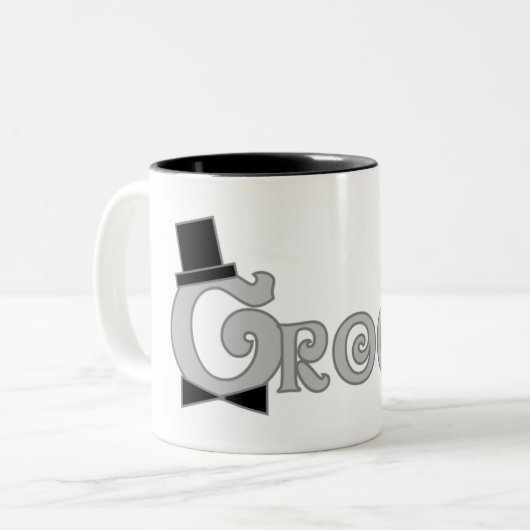 Dress Up Groom Tweekleurige Koffiemok (Voorkant links)