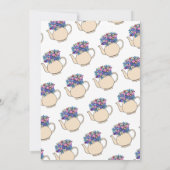 Dress up Par-Tea Girls Birthday Tea Party Kaart (Achterkant)