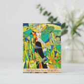 Dress Up Ping Hao-abstracte schilderkunst Briefkaart (Staand voorkant)