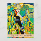 Dress Up Ping Hao-abstracte schilderkunst Briefkaart (Voorkant)