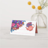 Dress up Tea Party Girls Birthday Plaatskaartje (Voorkant)