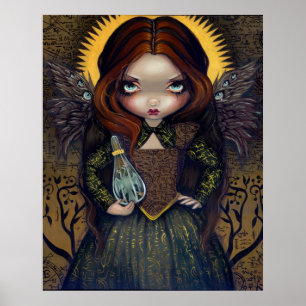 Dress van Alchemy ART PRINT gothic angel-fee picto