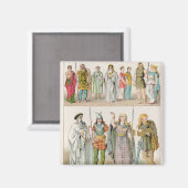 Dress van de Britten, Gauls en Duitsers Magneet (Voorkant / Achterkant)