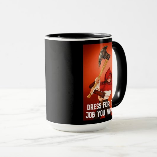 Dress voor de baan die u wilt: executeur mok (Voorkant rechts)