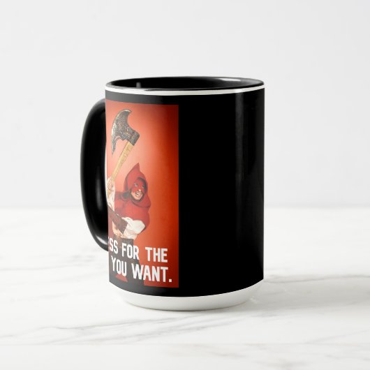 Dress voor de baan die u wilt: executeur mok (Voorkant links)