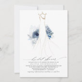 Dress-Vrijgezellenfeest voor usty Blue en Navy Flo Kaart (Voorkant)