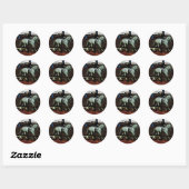 Dressage Art Ronde Sticker (Vel)