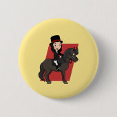 Dressage-cartoon Ronde Button 5,7 Cm (Voorkant)
