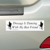 Dressage Danssing met mijn beste vriendenkoorts Bumpersticker (Op auto)