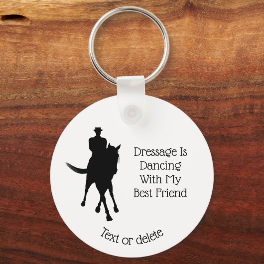 Dressage danst beste vriendinnetje sleutelhanger (Voorkant)