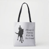 Dressage danst met beste vriendinnetjes tote bag (Voorkant)