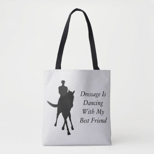 Dressage danst met beste vriendinnetjes tote bag (Voorkant)
