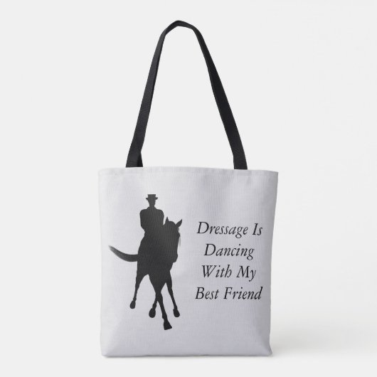 Dressage danst met beste vriendinnetjes tote bag (Achterkant)