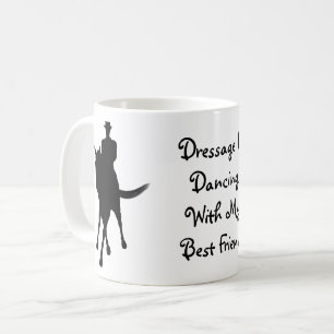 Dressage danst met mijn beste vriend koffiemok